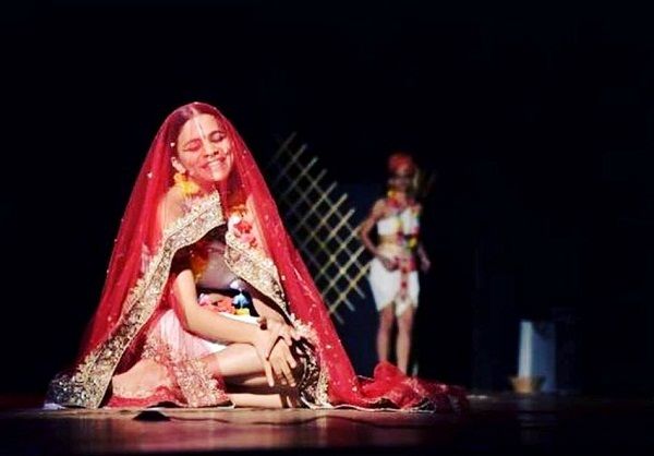 Srishti Shrivastava in the play 'Shikhandi – The Story of the In-betweens'