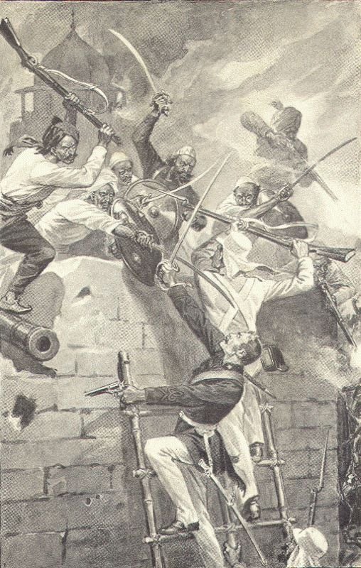 A Depiction of British Army's Attack on Jhansi Fort
