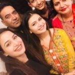 Khushi Chaudhary with her family