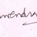 Manvendra Singh's Signature
