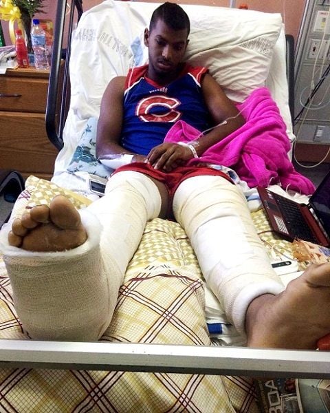 Nicholas Pooran suffered from ankle and knee injuries in a 2015 car accident