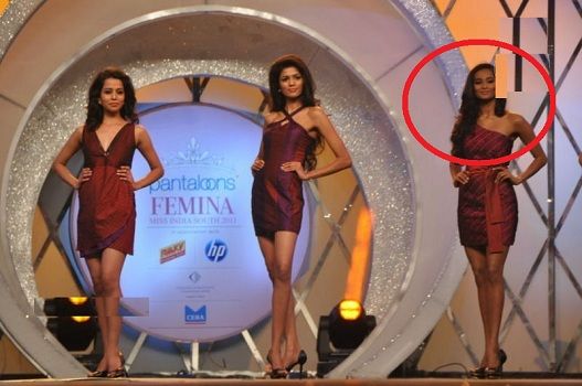 Nidhi Sunil participating in Pantaloons Femina Miss India South 2011