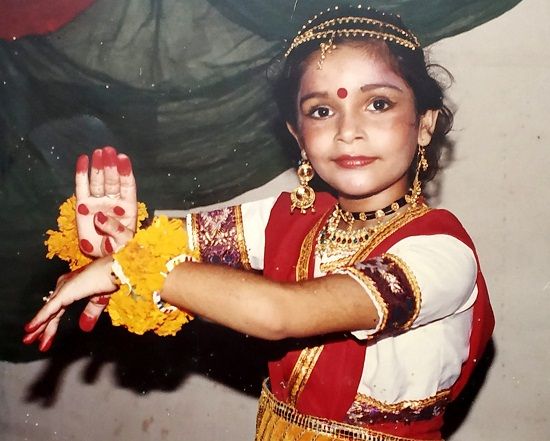 Samvedna Suwalka childhood picture of dancing