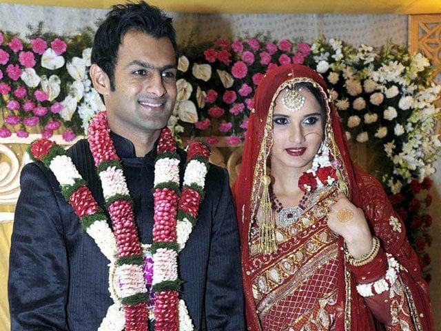 Sania Mirza and Shoaib Malik's wedding picture