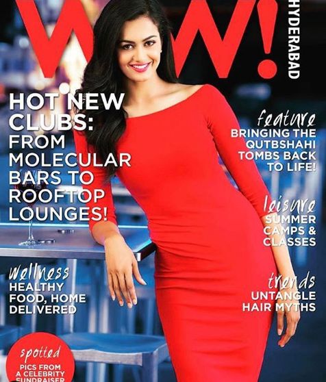 Shubra Aiyappa on the coverpage of a fashion magazine