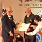 Narendra Modi With His Seoul Peace Prize