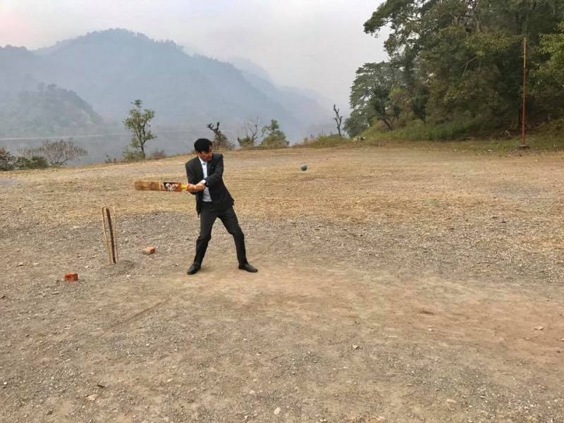 Deepak Rawat Playing Cricket