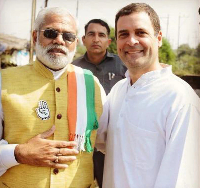 Abhinandan Pathak With Rahul Gandhi