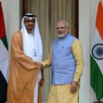 Crown Prince of Abu Dhabi General Sheikh Mohammed Bin Zayed Al Nahyan with Prime Minister Narendra Modi