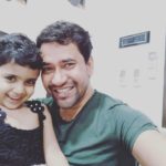 Dinesh Lal Yadav With His Daughter Aditi