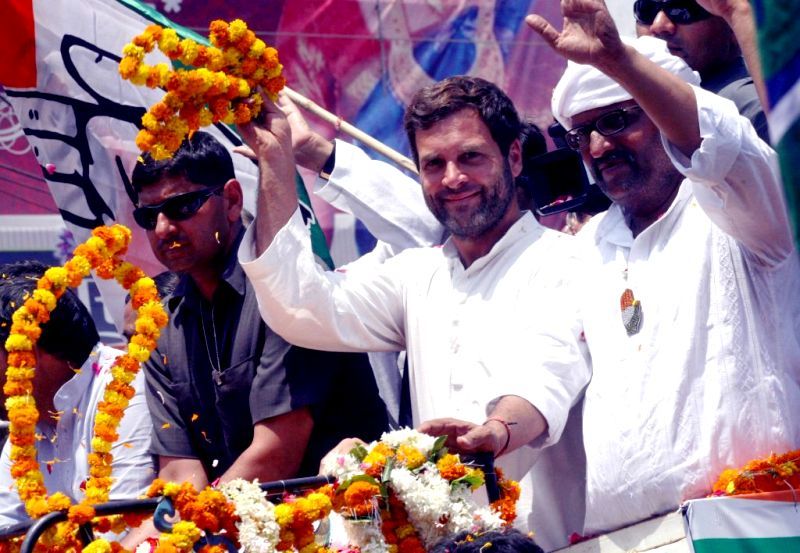 Rahul Gandhi Campaigning For Ajay Rai