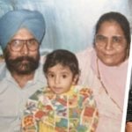 Amrinder Gill with his parents