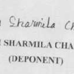 Irom Sharmila Signature