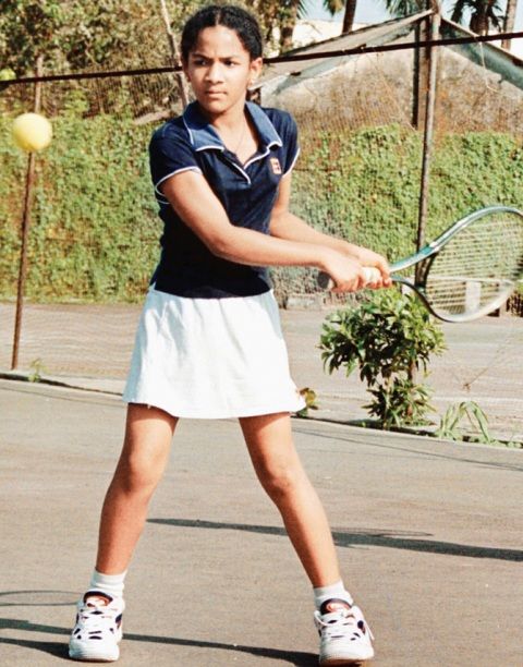 Masaba Gupta playing Tennis