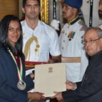 PV Sindhu Receiving The Rajiv Gandhi Khel Ratna Award