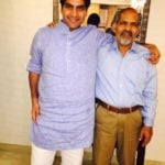 Sudhir Chaudhary With His Father