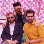 Yuvraj Hans with his father and brother