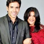 Ekta Kapoor with her brother