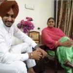 Rajvir Jawanda with his mother