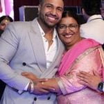 Sukhe with his mother