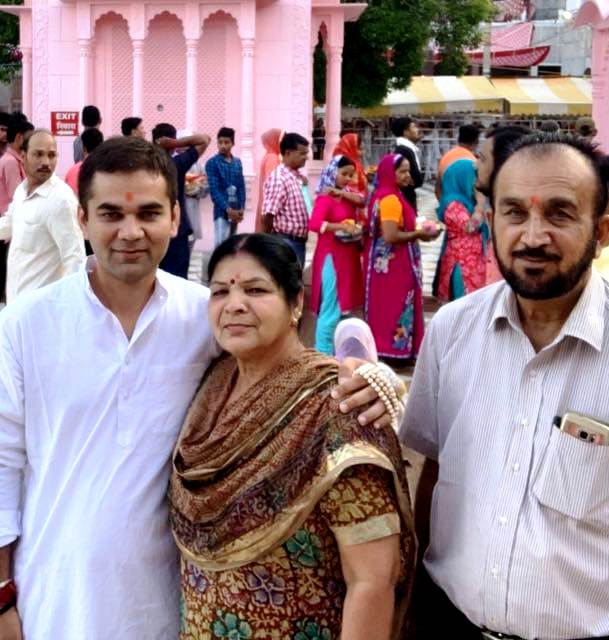 Ajay Pal Sharma With His Parents