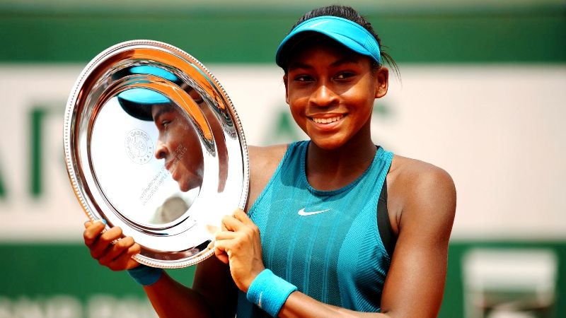 Cori Gauff With The French Open Junior Girls Title