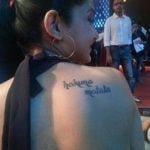 Jennifer Winget's shoulder tattoo