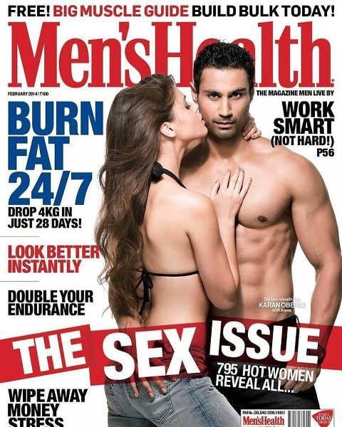Karan Oberoi (KO) on the cover page of Men's Health Magazine