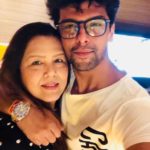 Kushal Tandon with his mother