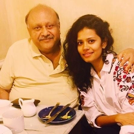 Palomi Ghosh with her father