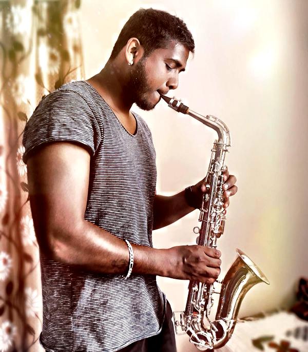 Rahul Sipligunj Playing The Saxophone