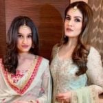 Raveena Tandon with her daughter