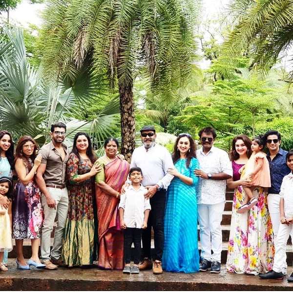 Arun Vijay with His Family