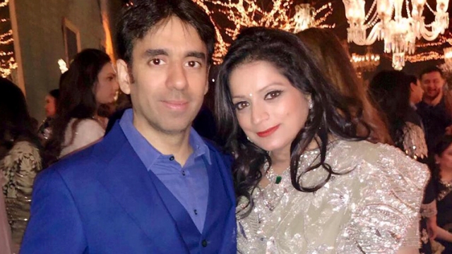 Deepak Mehra with his wife