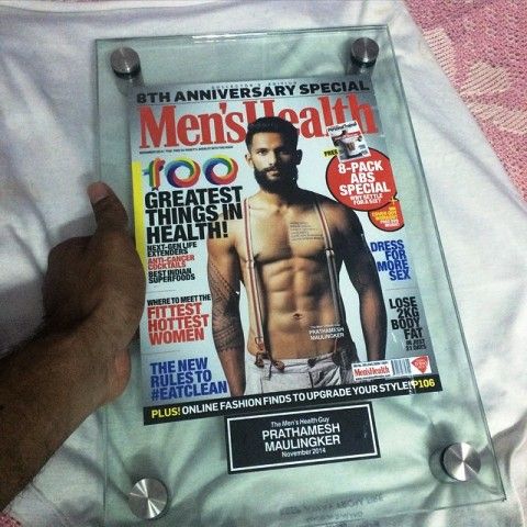 Prathamesh Maulingkar on the coverpage of Men's Health