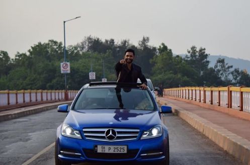 Prathamesh Maulingkar with his car