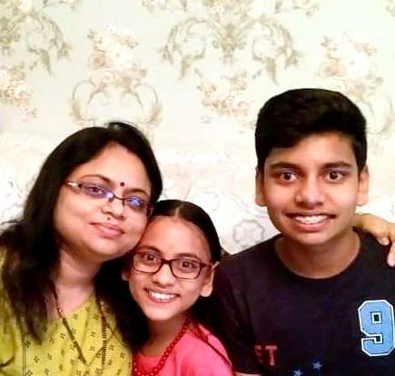 Ritu Karidhal with her Daughter Anisha & her Son Aditya