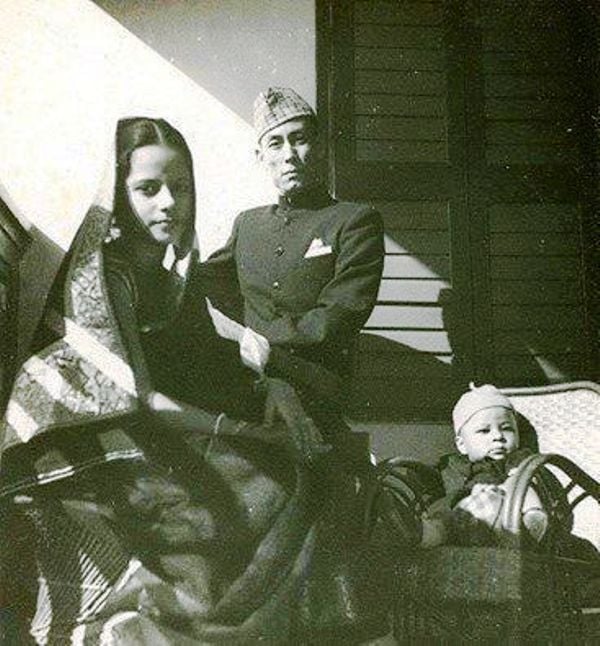 S . D. Burman With His Wife and Son