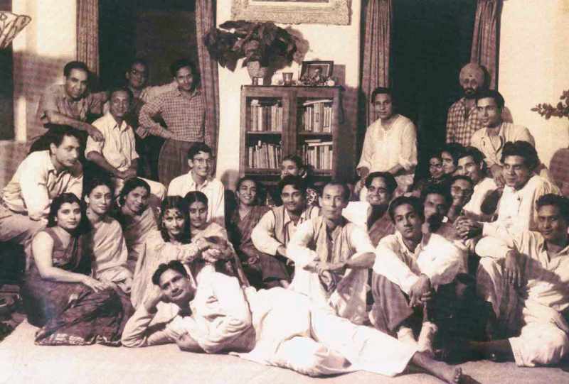 SD Burman with Guru Dutt, Madan Puri, Uma Anand and Others
