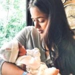 Sameera Reddy with her daughter