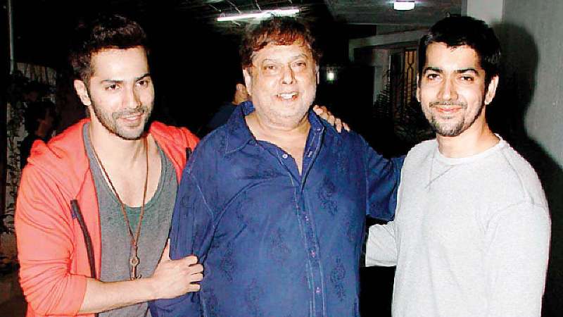 Varun Dhawan With His Father and Brother