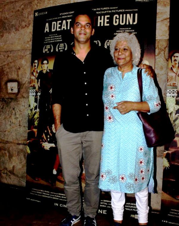 Vikramaditya Motwane with his mother Dipa De Motwane