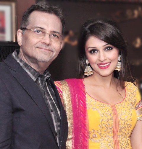 Aarti Chabria with her father