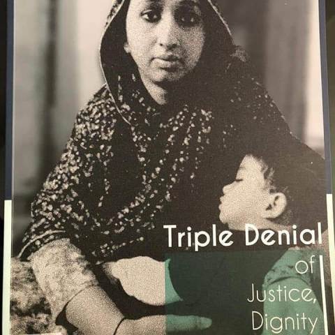 Amber Zaidi's book Triple Denial of Justice, Dignity and Equality