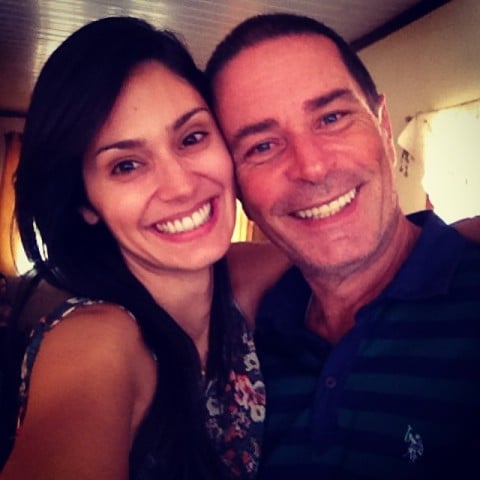 Bruna Abdullah and her father