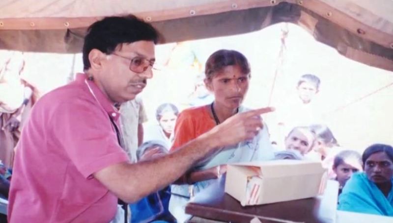 Dr. B. Ramana Rao in His Clinic