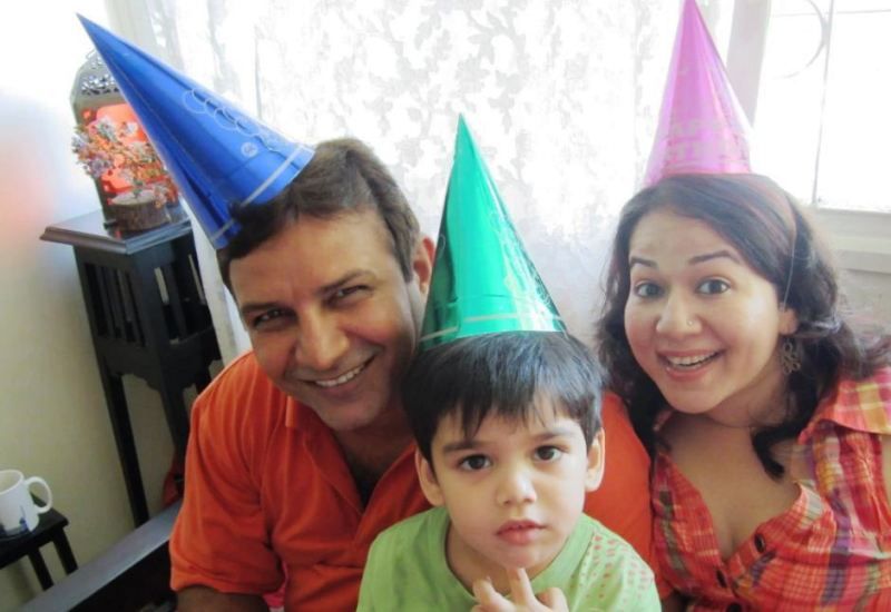 Kumud Mishra with His Family