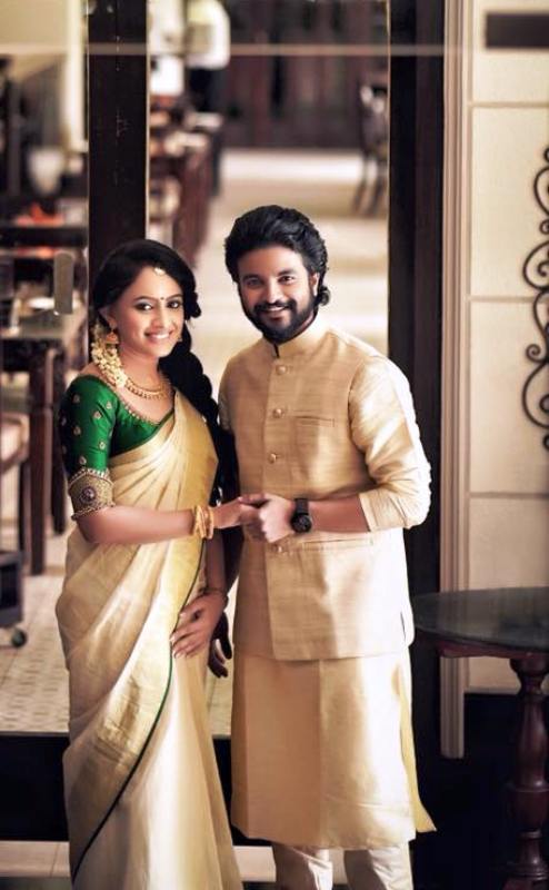 Neeraj Madhav with His Wife