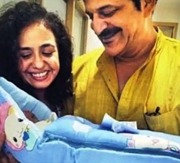 Rajesh Khattar with His Wife and New Born Son