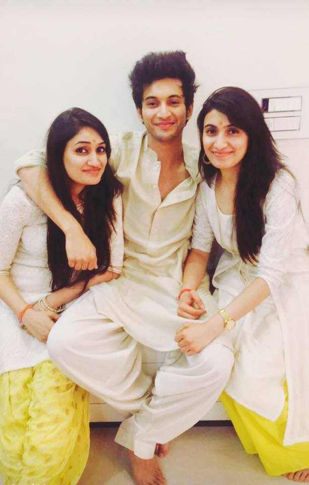 Rohit Saraf with his sister 